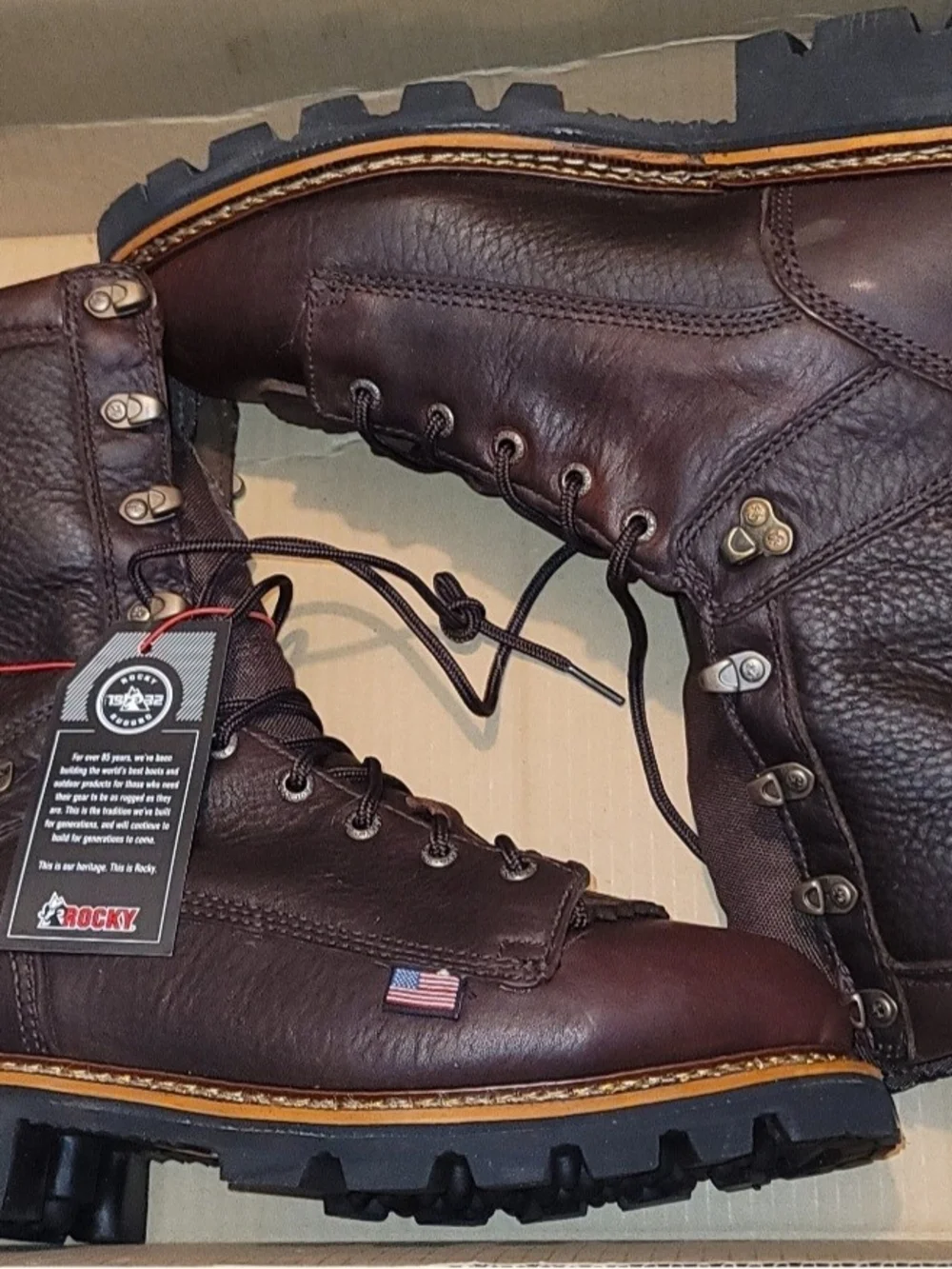 Rocky Elk Stalker Men's Waterproof  Thinsulated Work/ Hunting Boots Size 9 NWT